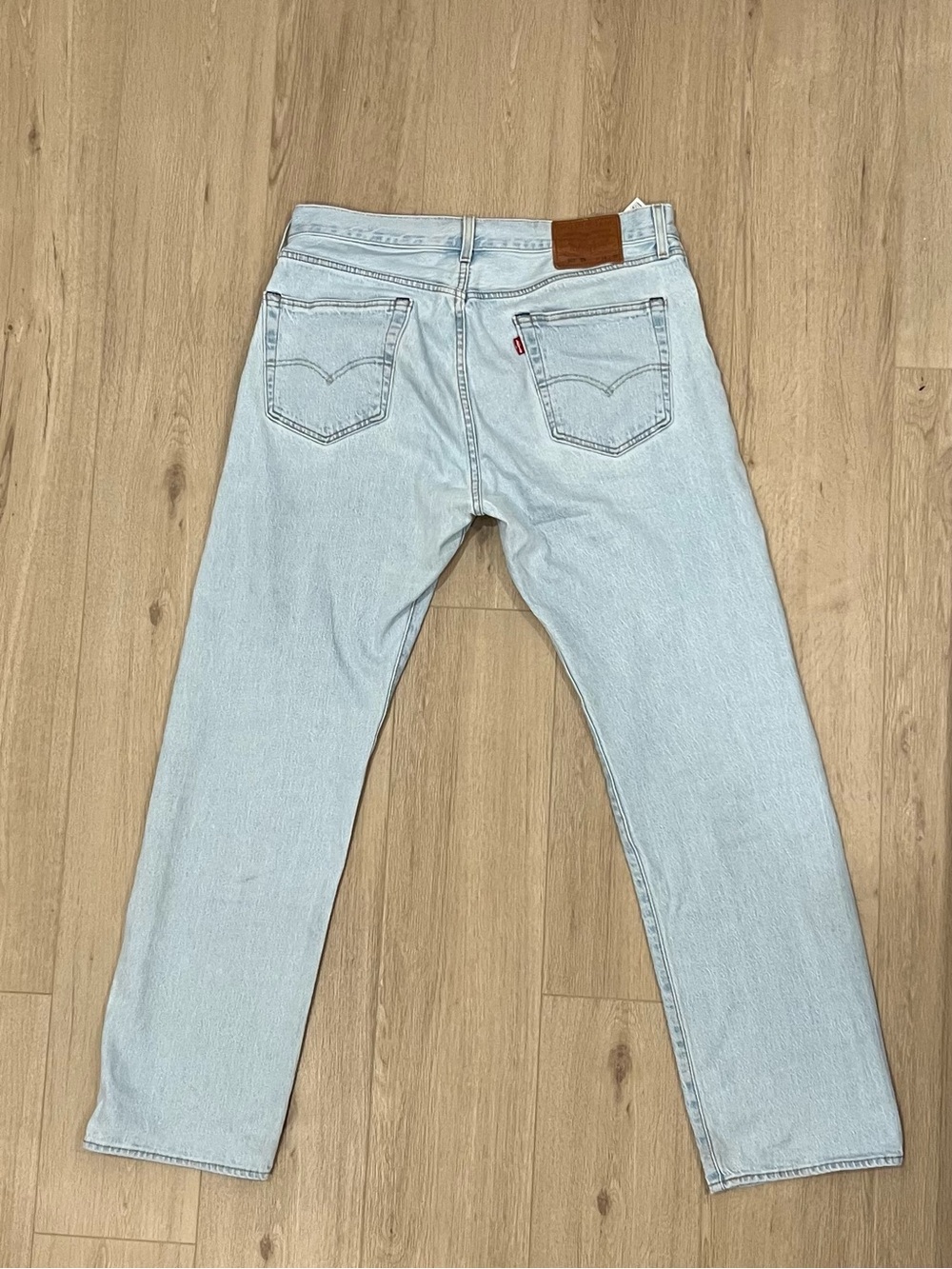 Levi's 501 Men's Straight Pale Blue Denim Jeans